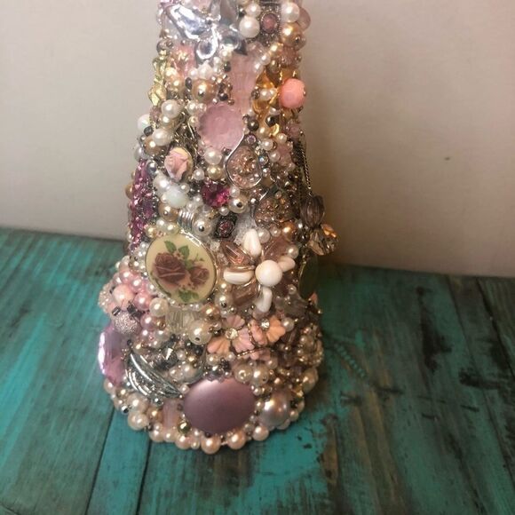 Vintage Jewelry Tree Handmade - Picture 6 of 16